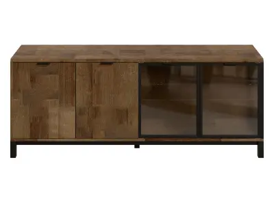Dark Bronx Glass Lit Sideboard Low-poly 3D model