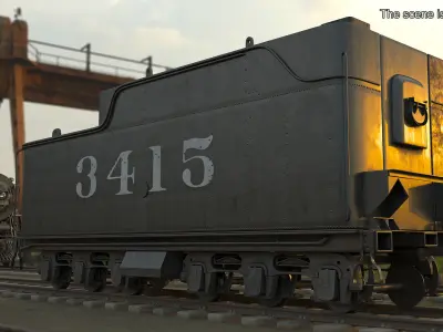 Steam Locomotive Tender 3D model