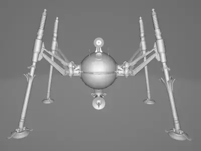 STAR WARS Homing Droid - Low Poly Game - Battlefield - FBX MODEL Low-poly 3D model