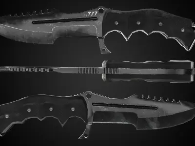 Hand Knife Free 3D model