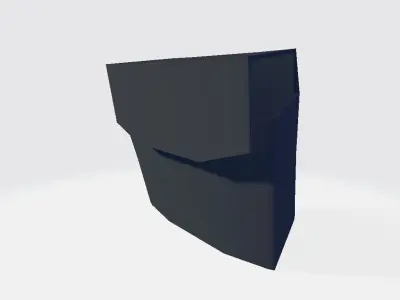 Right Leg MIlitary Bag Low-poly 3D model