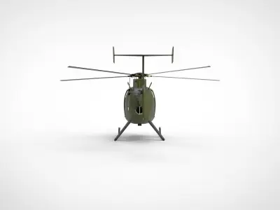Helicopter MD500 3D model