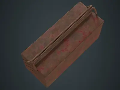 Toolbox 1C Low-poly 3D model