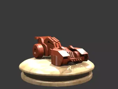 Batmobile ll toy 3d Model Free 3D print model