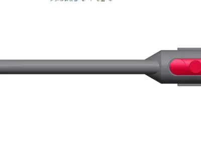 Dyson Accessory  CREVICE TOOL part number 162383 3D print model