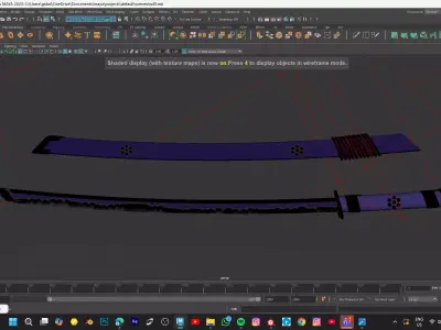 ENMA SWORD FROM ONEPIECE Low-poly 3D model