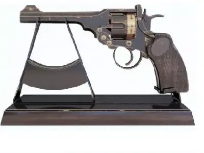 Revolver 3D model 9