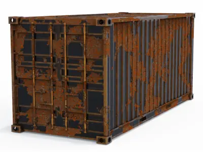Container 3D shipping 3D model