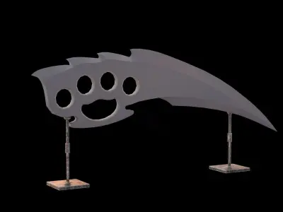 HIE clean Dagger D180212 Low-poly 3D model