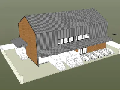 Small warehouse 3D model