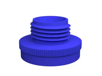 plastic battery cover 3D print model