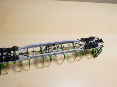 Pre supported Sgnss R 9 log carrying wagon H0 Scale 3D print model