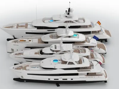 Collection Yachts September 2024 3D model