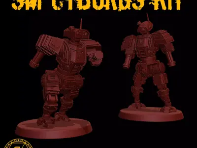 Space Boys Cyborgs Kit Free 3D print model