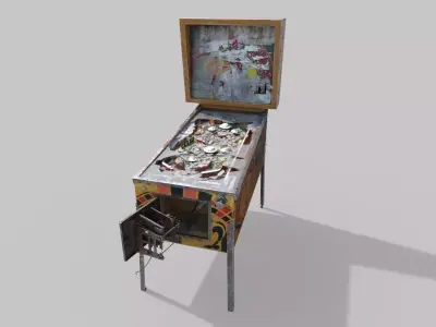 Abandoned Pinball Machine 3D model