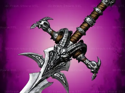 Lich King Frostmourne Cosplay World Of Warcraft - STL File 3D print model