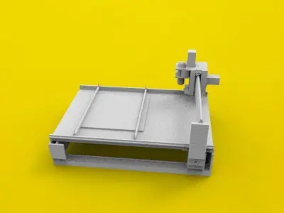 cnc machine 3D print model