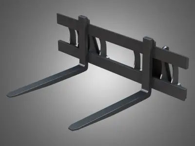 Loader KL80-8T  with Pallet Fork - Front Loader  3D model