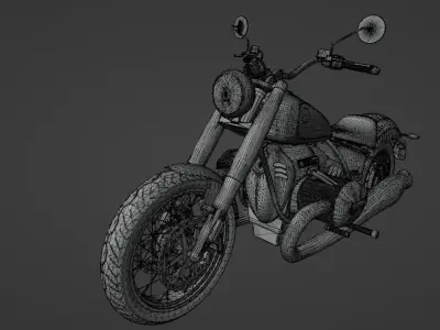R18 Cruiser Motorcycle 3D model