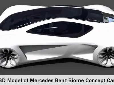 Mercdes Benz biome  Free low-poly 3D model