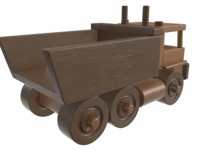 Truck wooden 3D model