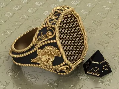 ornamental  ring 3D print model