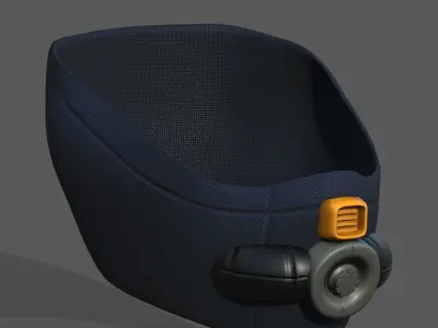 Helmet scifi military combat 3d  Low-poly 3D model get