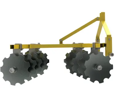 Disc harrow john deere 3D model