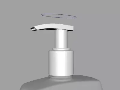 Hand Sanitizer Bottle Free low-poly 3D model