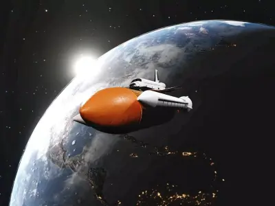 Spaceshuttel 3d model space shuttle on egg Free 3D model