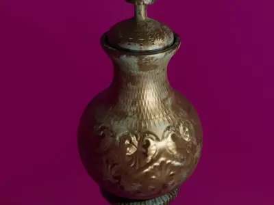 Stylized Vase PBR low-poly game-ready Low-poly 3D model