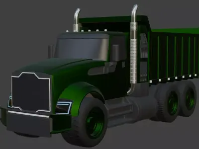 Landscaping Truck 3D model purchase