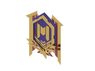 Call of duty mobile  Medal of Legendary Low-poly 3D model