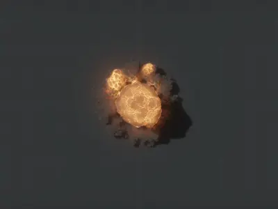 High Resolution Nuclear Blast 3D model