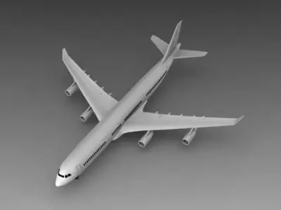 Airbus 340 - 300 3D model
