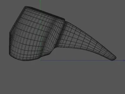 Protective glasses Low-poly 3D model