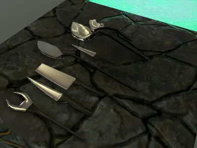  Wizard Workbench Free low-poly 3D model