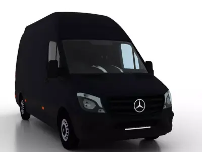 Mercedes Benz Sprinter L2H3 2015 Cargo UK 3D model