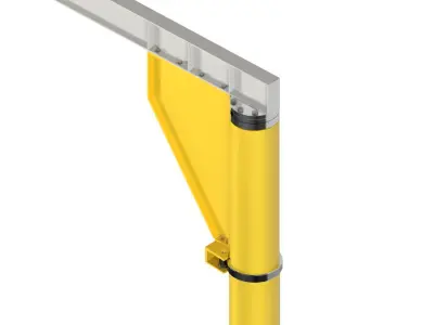 360 DEGREE ROTATING JIBLE CRANE 3D model