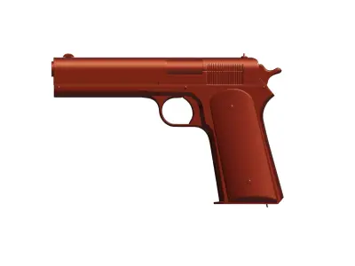 Sub D Ready Colt 1905 High Detail Pistol 3D Model Low-poly 3D model