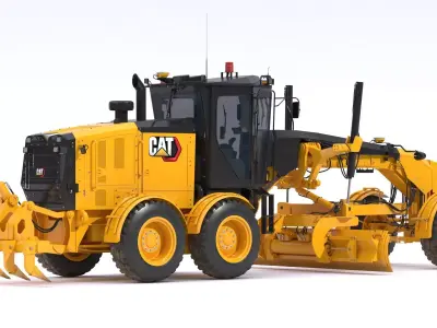 CAT Motor Grader 150 AWD Dirty 3D model