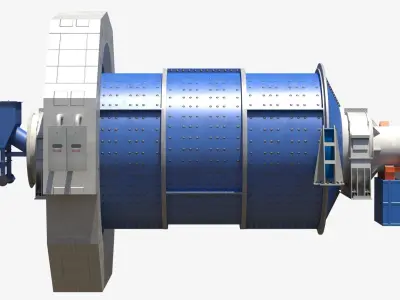 Ball Mill 3D model buy