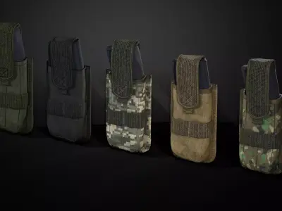 Magazine pouch 02 Low-poly 3D model
