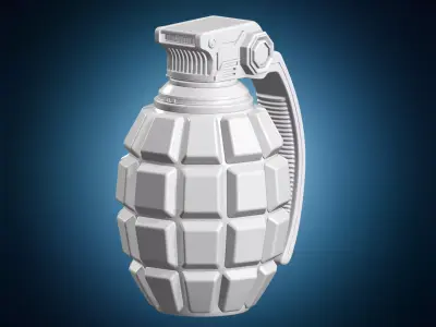 Sci-Fi Grenade 3D Print Model 3D print model
