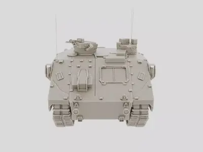Tracked Armored Command Post Vehicle for 3D print 3D model