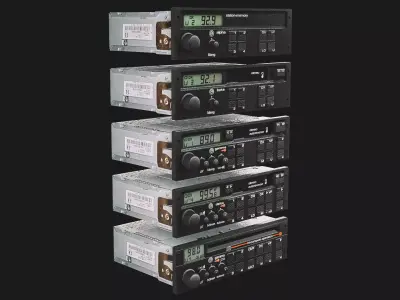Volkswagen Car Radio Pack Low-poly 3D model