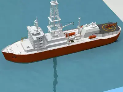 Lower marine riser package cap 3D model