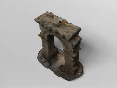 Ancient Stone Arch Ruin 3D model
