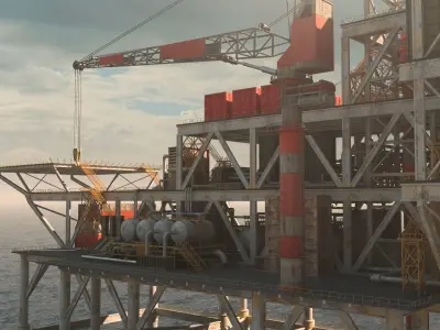 OilRig 3D model