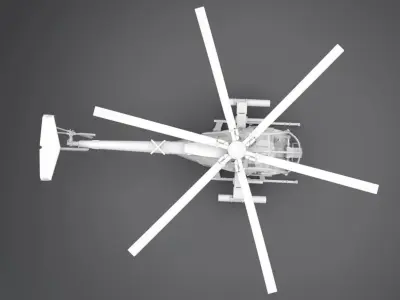 AH6m Little Bird Scale model 3D print model